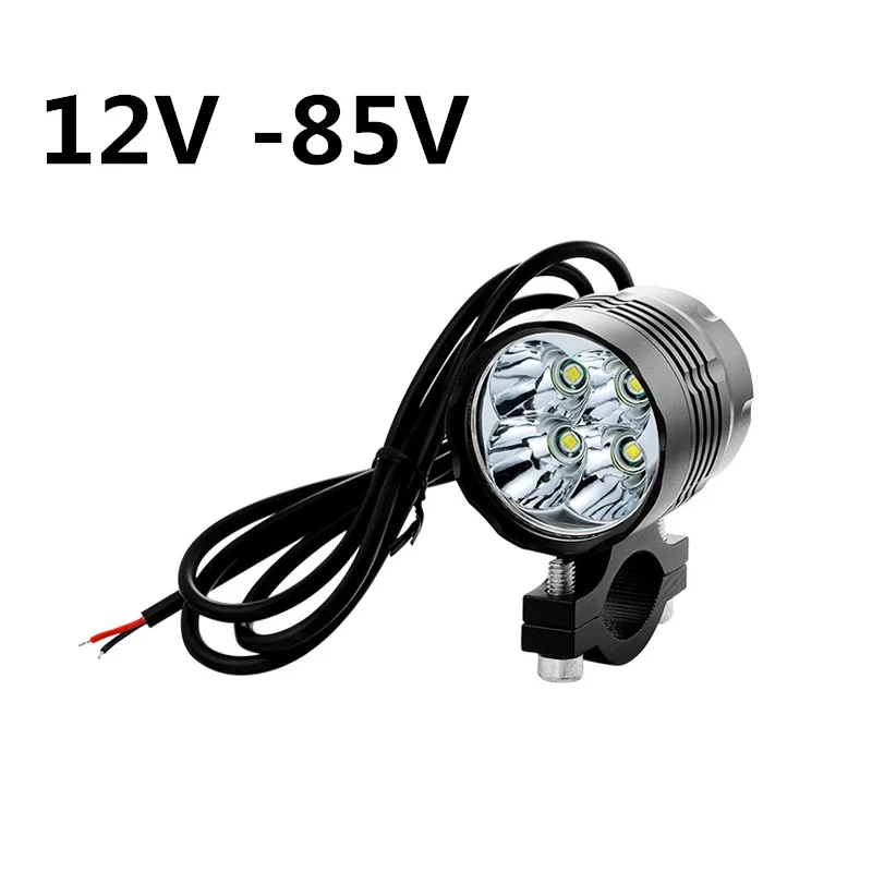Водонепроницаемый 12 V 85 Ebike свет фара мотоцикла 40W 4x Cree XML T6 светодиодный яркий