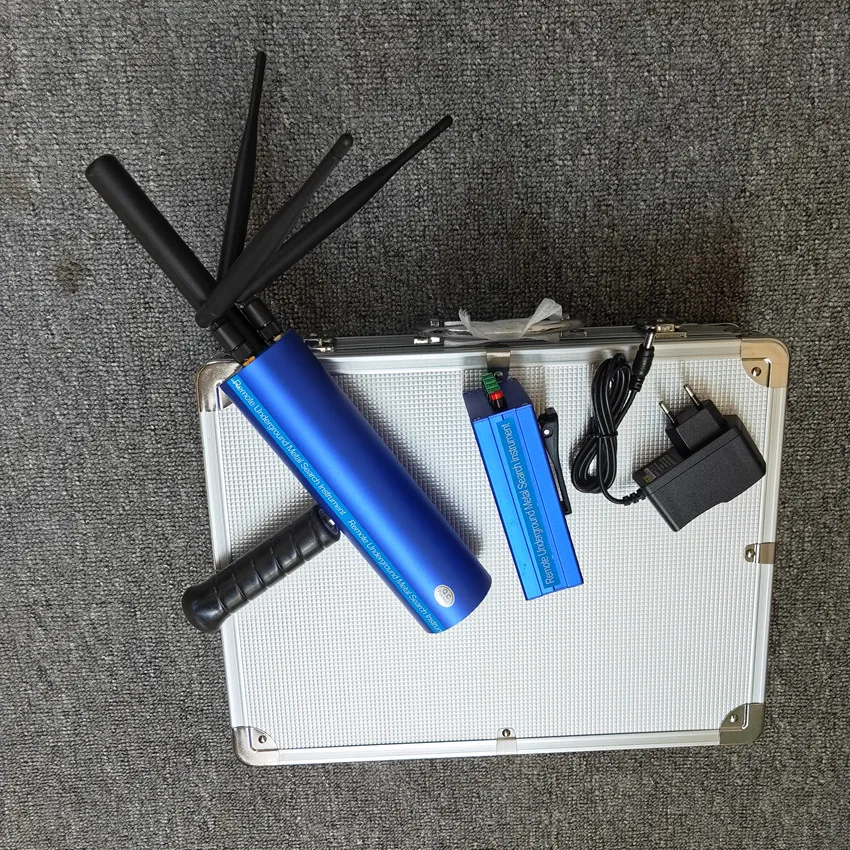 New Blue Enhanced Signal Three Antennas Remote Location AKS Remote Locator Underground Metal Detector Treasure Finder