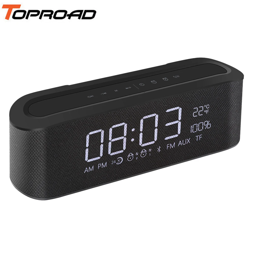 TOPROAD HIFI Портативный беспроводной Bluetooth динамик стерео s Саундбар поддержка