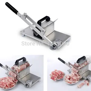 1PC ST-200 Meat Cutting Slicer Mutton Roll Stainless Steel Beef Meat Slicer Cutter With English Manual