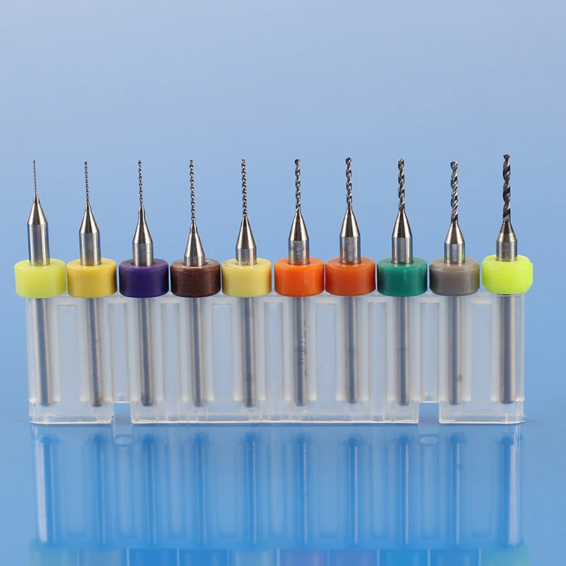 

Fixmee 10pcs 0.3-1.2mm PCB Print Circuit Board Drill Bits, Carbide Micro CNC PCB drill bits power tools