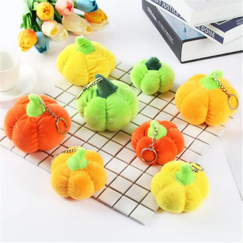 

1PCS Mini Pumpkin Plush Toys Small Pendant Vegetable Stuffed Toy Party Activities Gift For Children 10CM HANDANWEIRAN