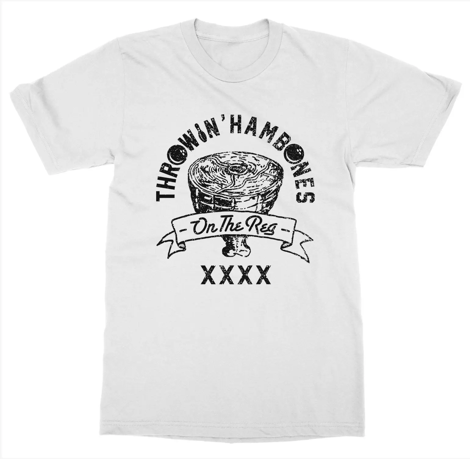 2019 Новая мужская вбрасывания &quotHambones футболка котелок оценка игровых контактный