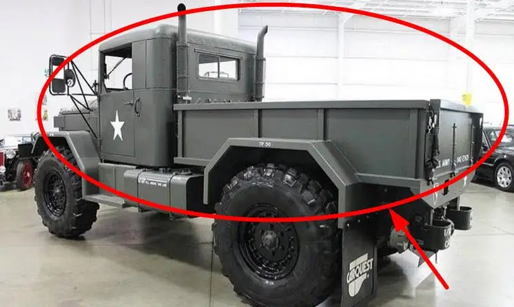 1/10 Масштаб RC Гусеничный Mlilitary США Грузовик HC через тело головы W/внутренние части и перевозки подходят осевой SCX10 RC8WD D90 Tamiya cc01 HG