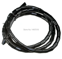 freeshipping10mm 10m length polyethylene cable and wire cord spiral wrap for cable tidytube computer manage cord cable sleeves