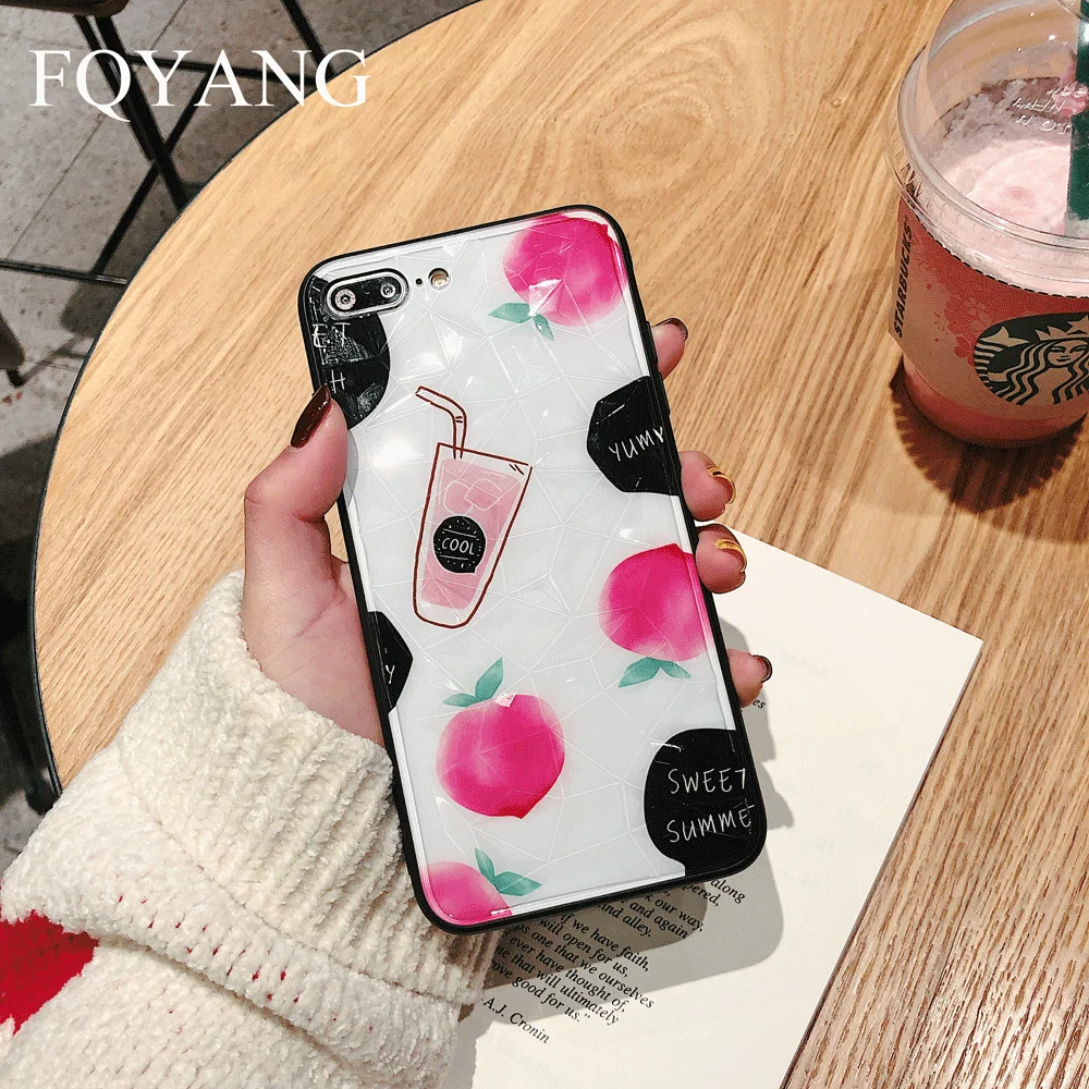 Летний чехол с фруктами для Huawei P20 P30 Pro милый клубникой Mate 20 Lite алмазным узором