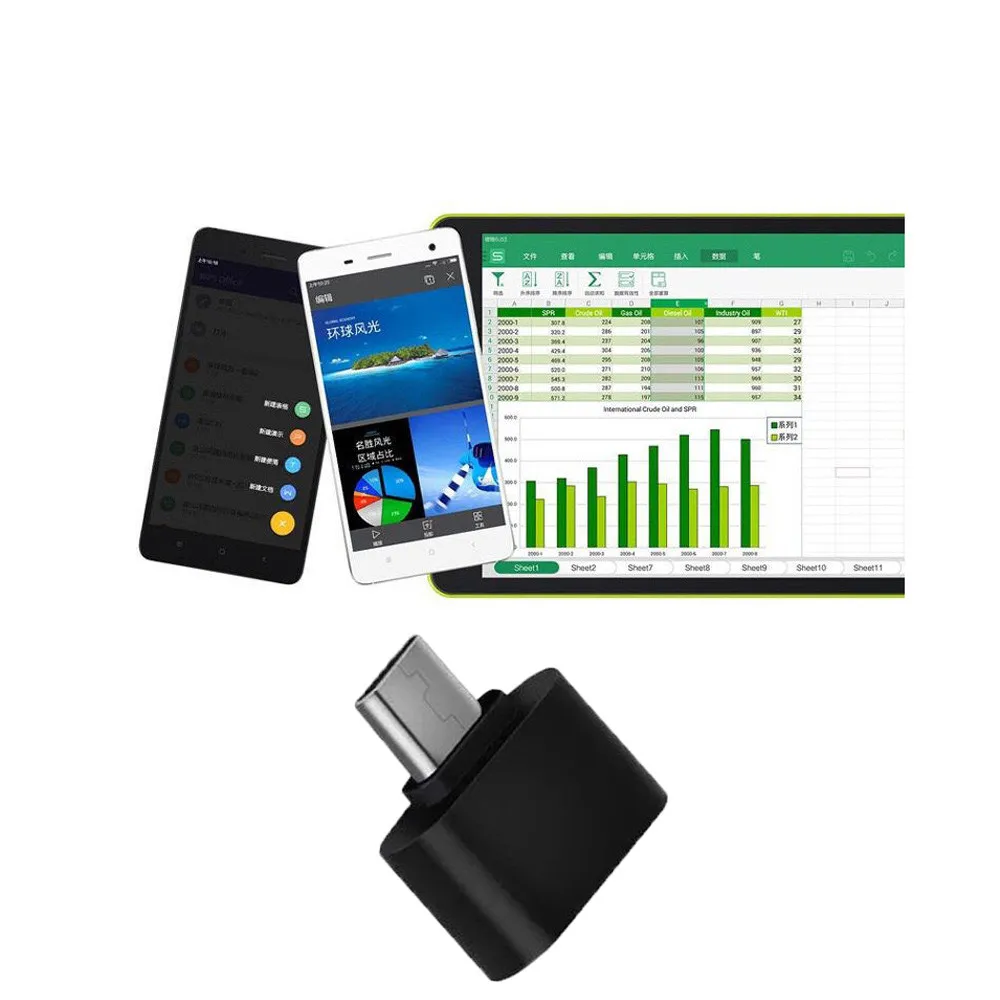 Адаптер EPULA USB 3 0 Type-C OTG адаптер для кабеля Type C конвертер Huawei Samsung мыши клавиатуры