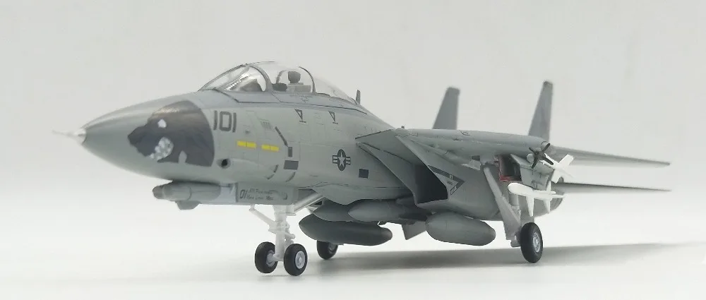 Труба 1: 72 F-14D VF-213 ЧЕРНЫЙ ЛЕВ эскадрилья мужской F14 модель истребителя