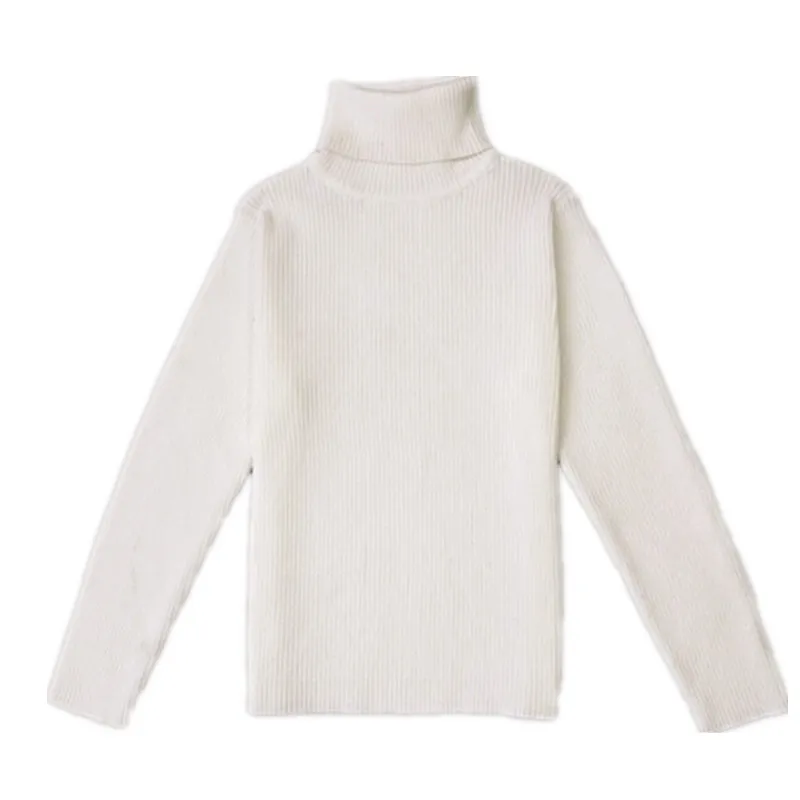 Funfeliz/Детский свитер из 100% хлопка с высоким воротником и длинными рукавами для