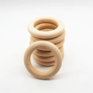 Прорезыватель для зубов детский из натурального дерева, 40 мм, 1,6 дюйма, 10 см, 50 шт.