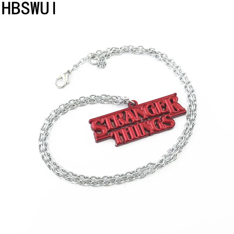 

HBSWUI Stranger Things Charm Necklace TV Movie Show High Quality Fshion Metal Jewelry Gifts for Woman Girl Men