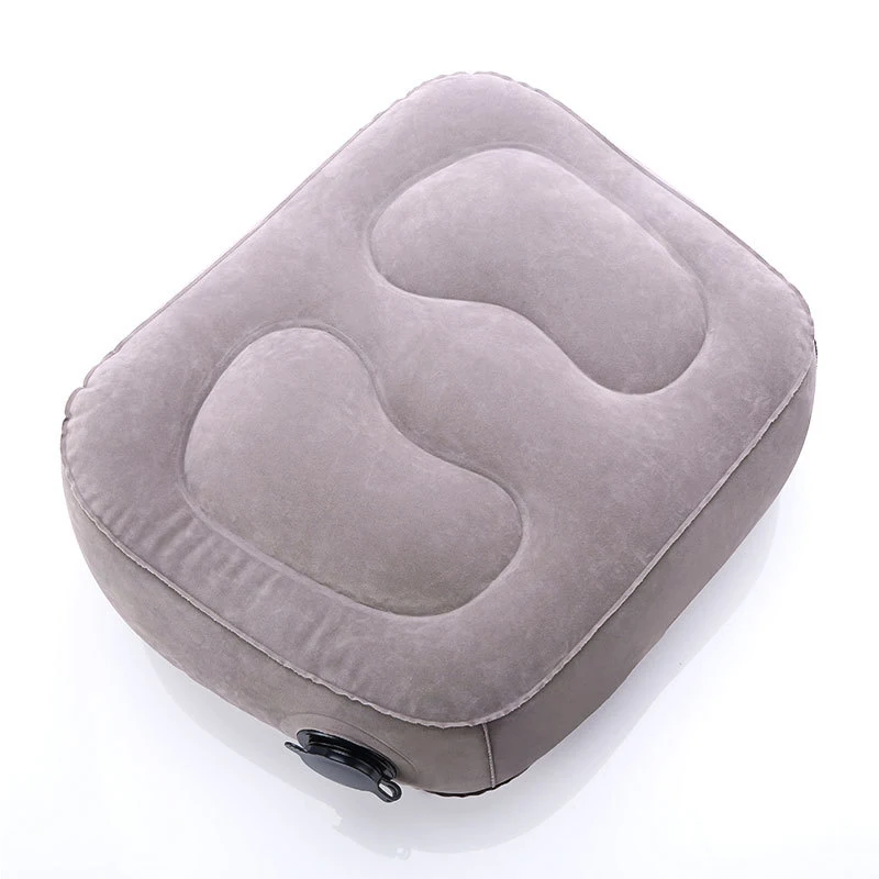 grey 1 layer pillow Горячая Распродажа, дорожная подушка для сна, для самолета, большой клапан, для ног, отдыха, для путешествий, для ног, надувные подушки, Прямая поставка - Цвет: grey 1 layer pillow