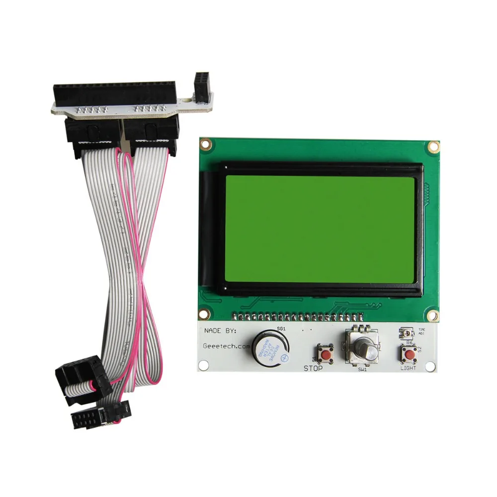 Geeetech LCD12864 прямоугольный Reprap умный контроллер для Megatronics Rambo RAMPS 1 4 Sanguinololu и
