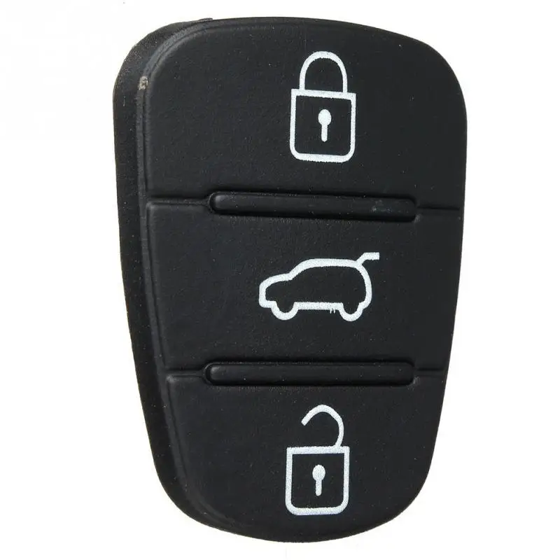 2 шт 3 кнопки резиновая накладка для ключей для hyundai I30 IX35 Kia K2 K5 Новая замена флип дистанционный ключ-брелок от машины чехол Крышка