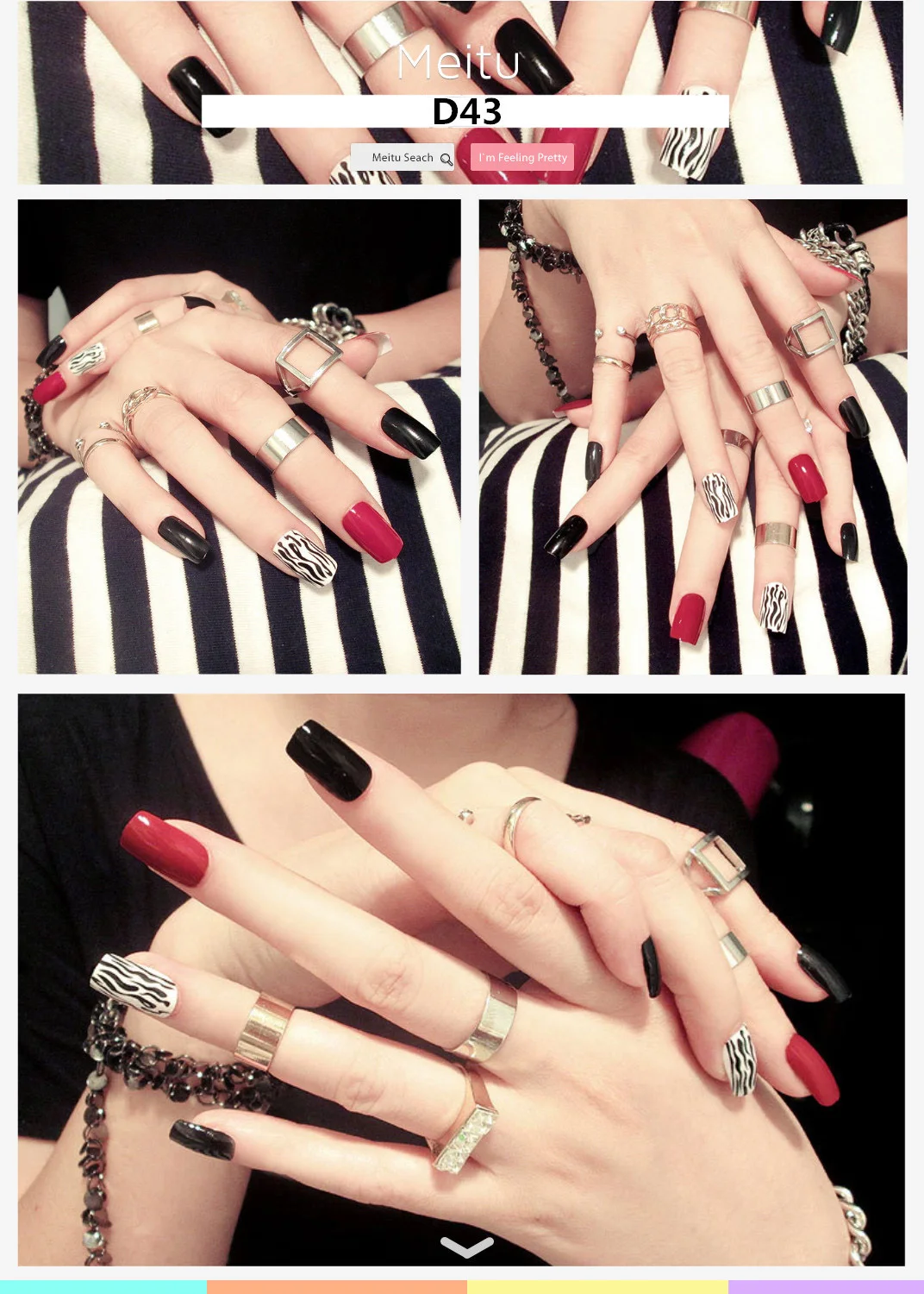 Мягкие Накладные ногти милые прочные водонепроницаемые Короткие Размеры Diy Nail Art 26 стилей аксессуары 24 шт накладные ногти с клеем - Цвет: D43