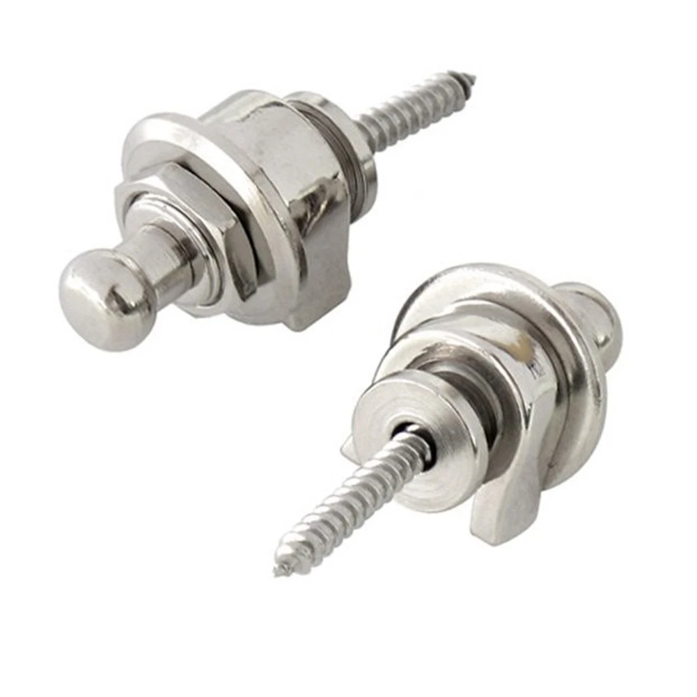 1 шт. круглый хромированный крепление для гитарных ремешков система деталей