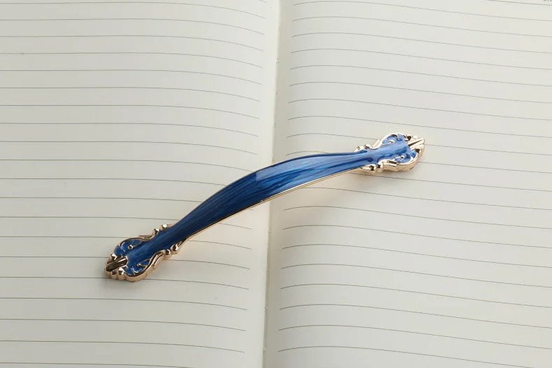 Средиземноморская синяя Янтарная ручка европейская классика сплав цинка для