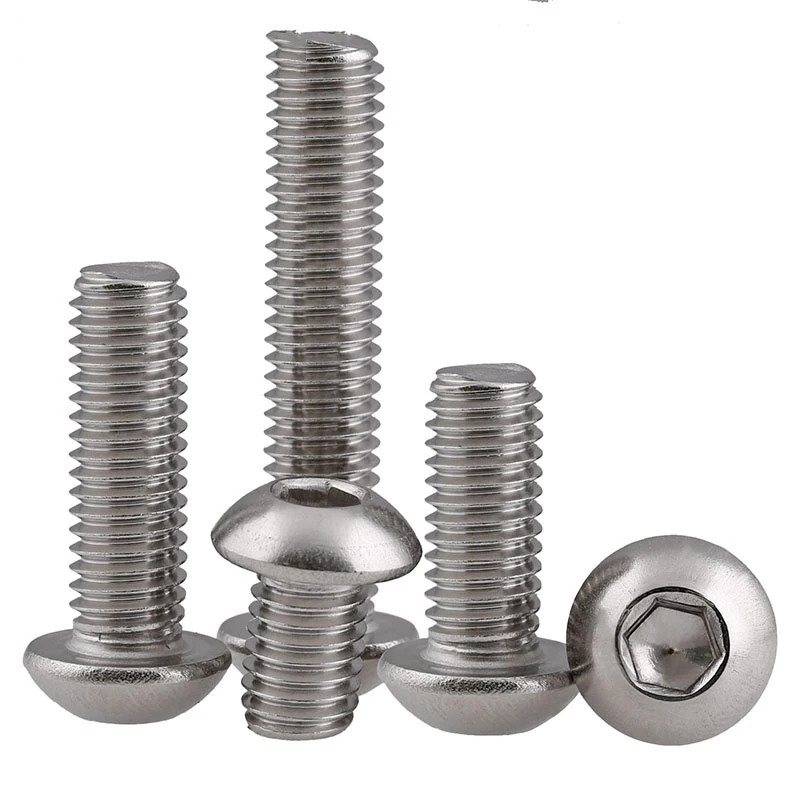 304 нержавеющая сталь круглый носок головкой Винты со шляпкой M3 *