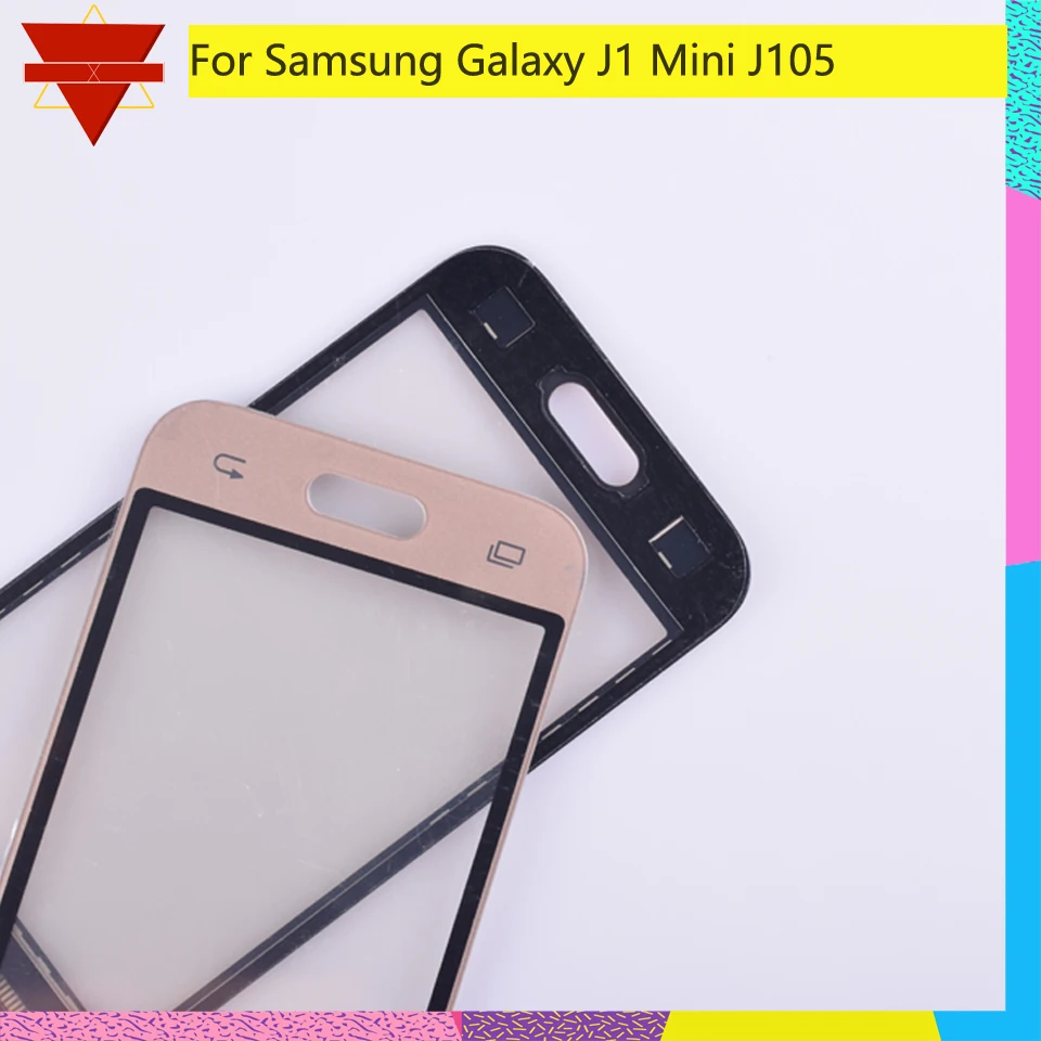 10 шт./партия для Samsung Galaxy J1 Mini J105 SM-J105F J105Y сенсорный экран дигитайзер Передняя стеклянная линза Панель с гибким кабелем