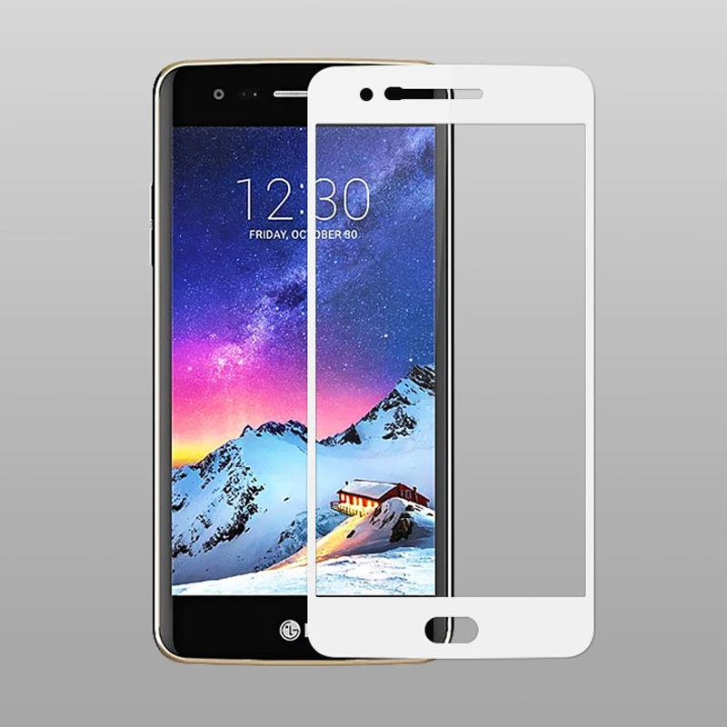 E SKY Защита экрана для LG K4 K8 K10 2016 2017 закаленное стекло Style3 полное покрытие