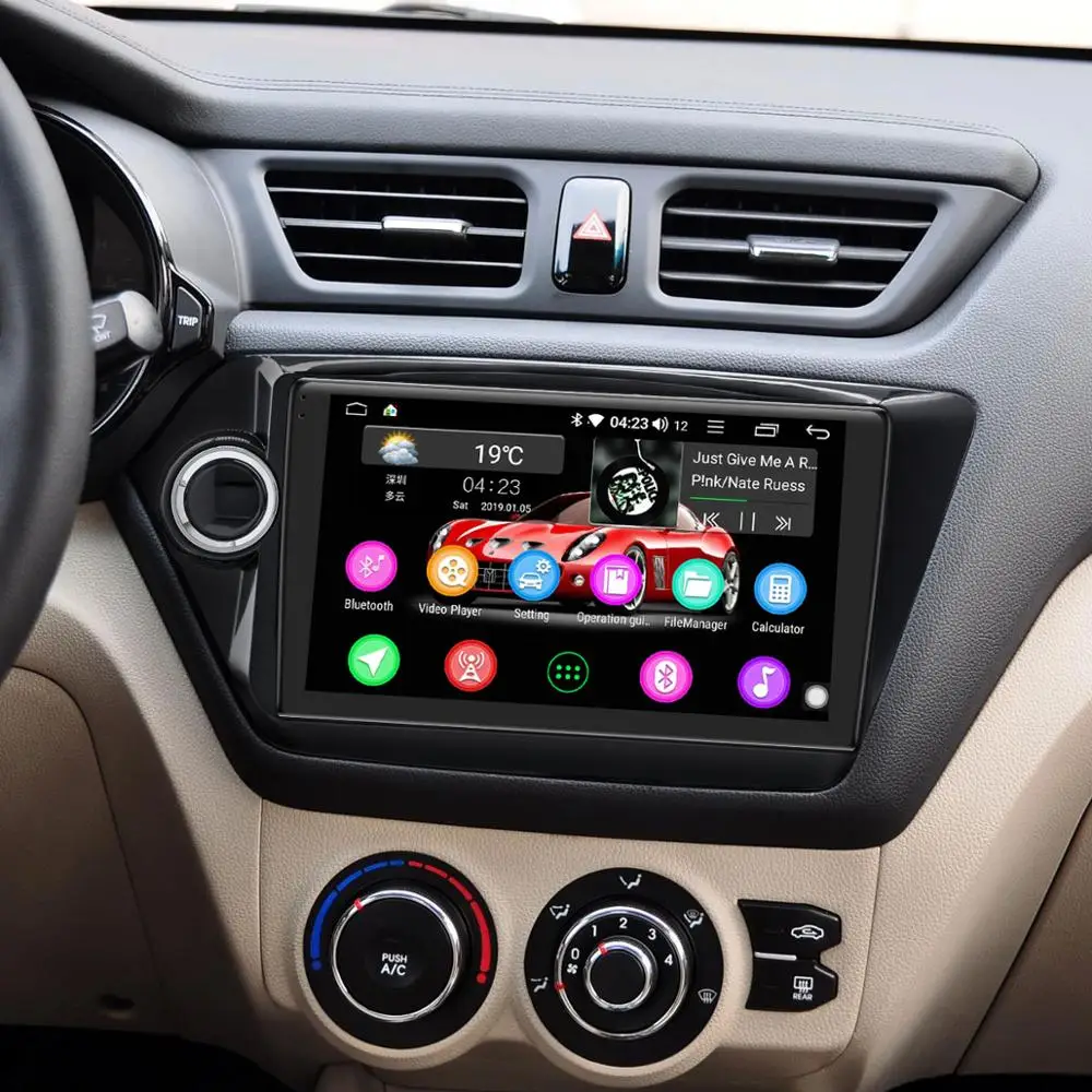 Радуясь ips android 8 1 автомобильный dvd gps навигатор для Kia k2 RIO 2010 2011 2012 2013 2014 2015 Радио