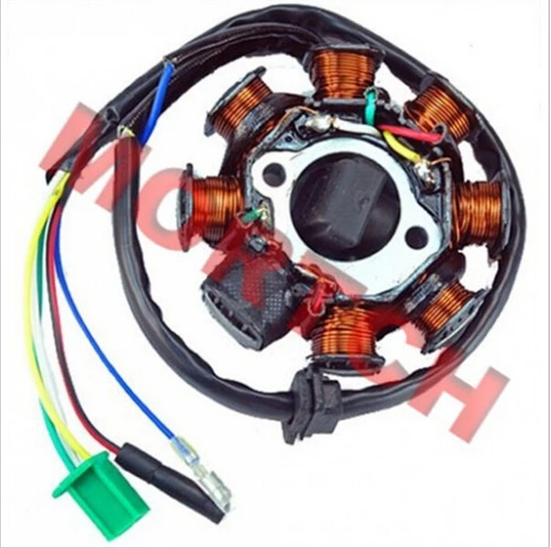 Китайский скутер GY6 части 125cc 150cc 8 полюсный Статор для скутера ATV Go Karts Запчасти