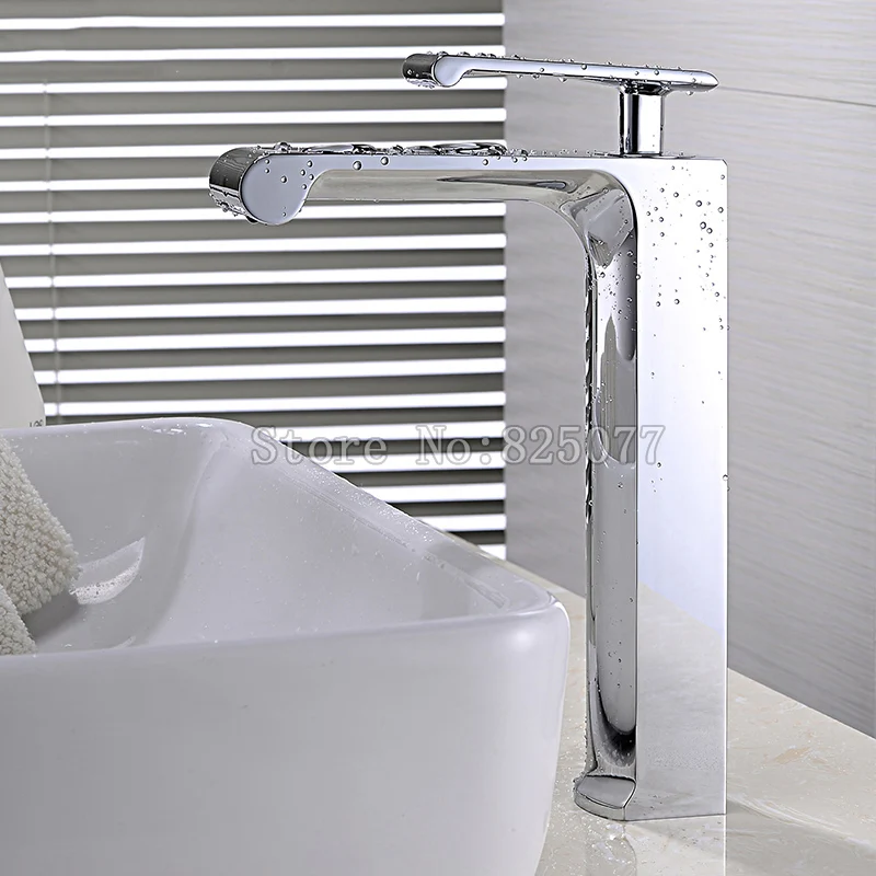 DHL водопад Уникальный дизайнерский смеситель для раковины с одной ручкой