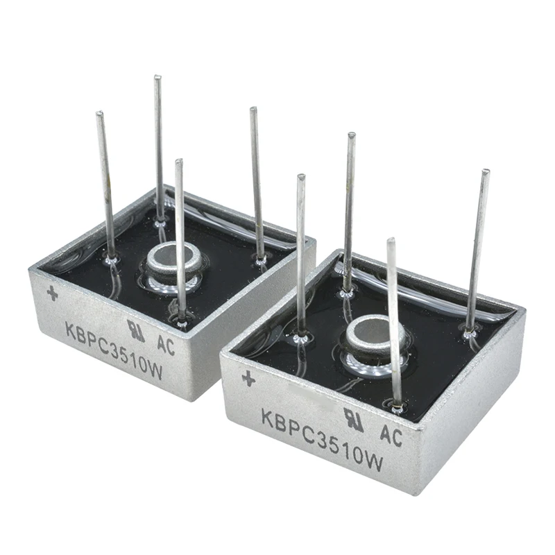 5 шт. диодный мостовой выпрямитель KBPC3510W KBPC3510 35A 1000V 4Pin мостовой выпрямитель