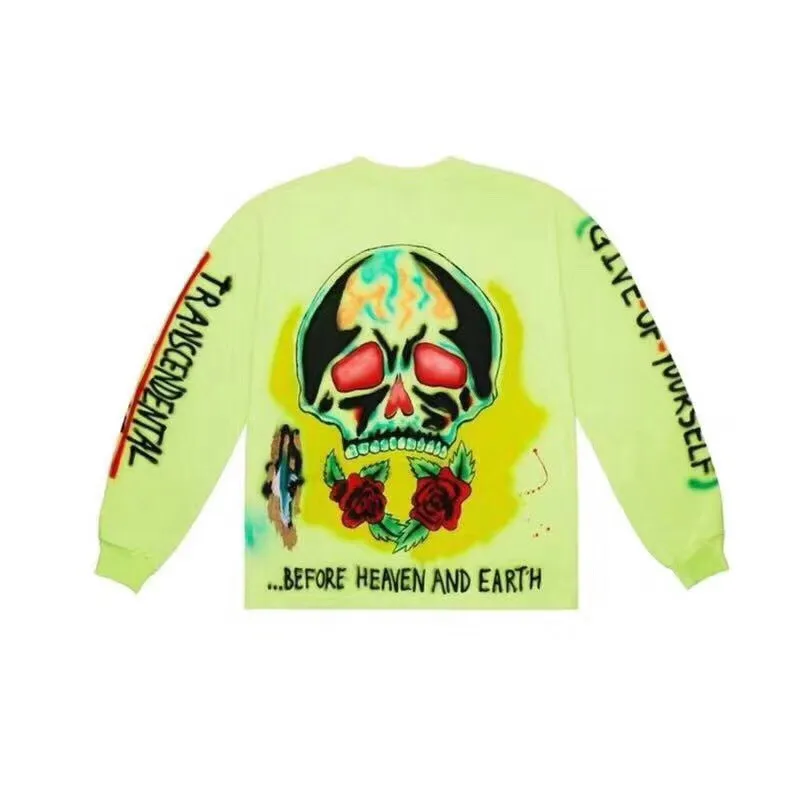 Мужская футболка с граффити Kanye West Kids See Ghost модная повседневная Уличная в стиле
