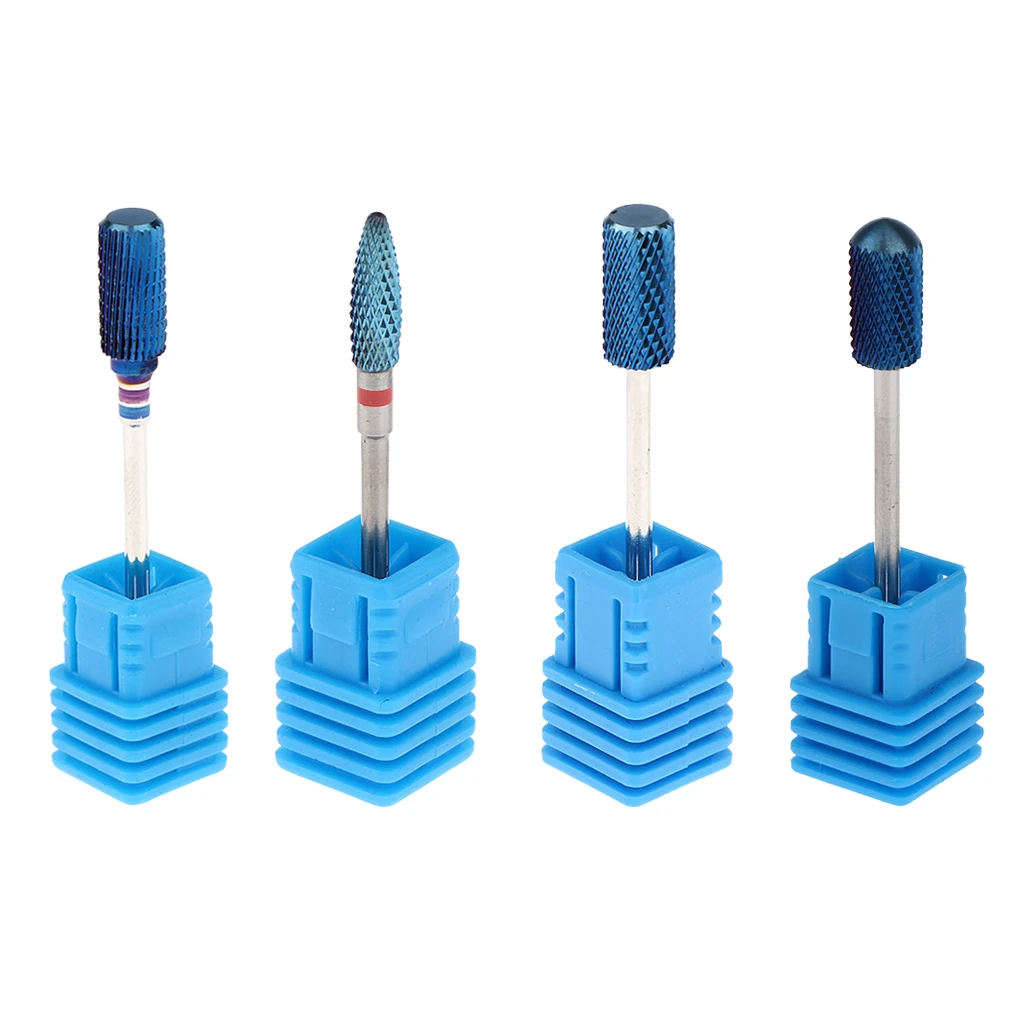 Высококачественный набор сверл из вольфрамовой стали для ногтей 4 шт. в упаковке |