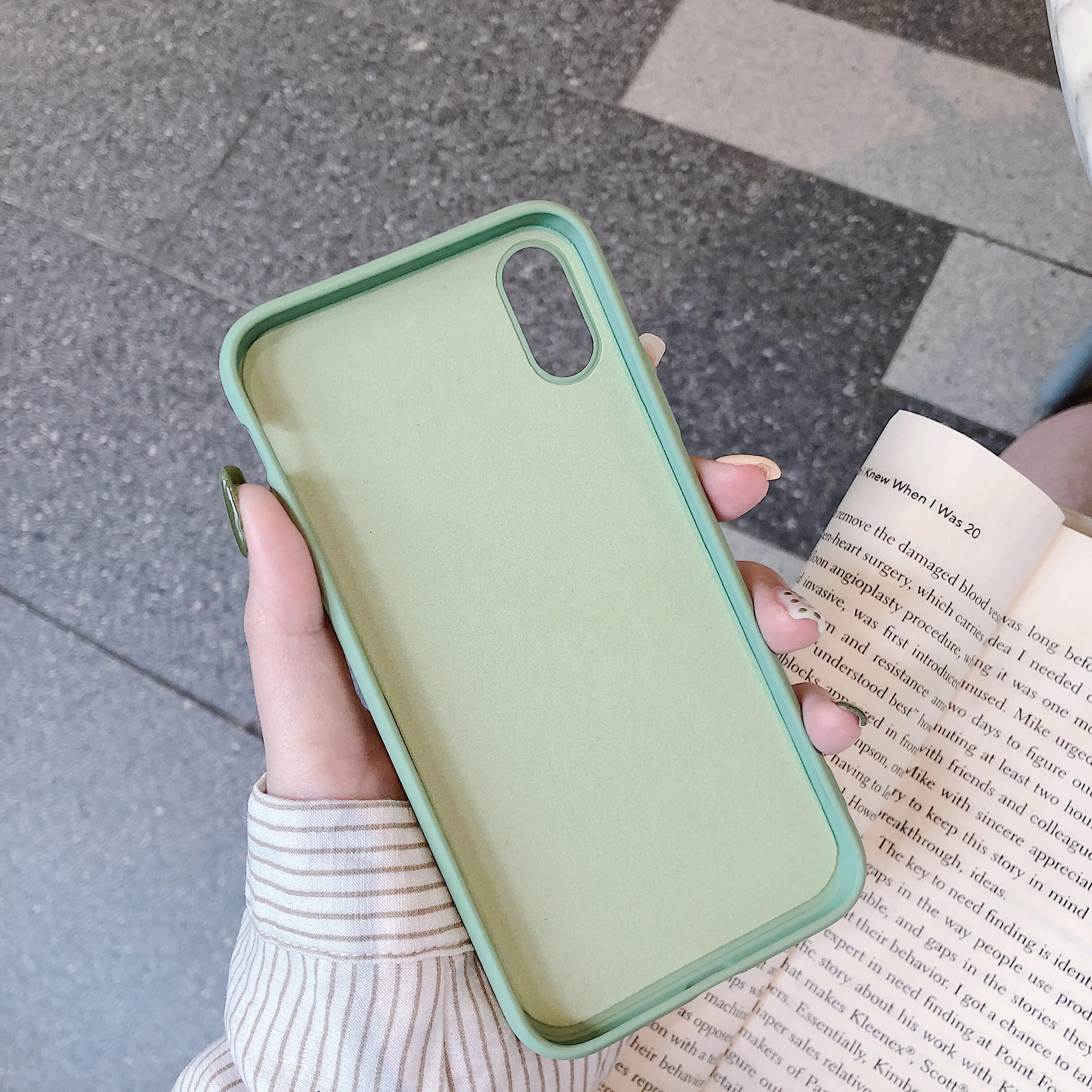 PIXIU высококачественный чехол для iPhone 6 7 Plus X XR XS Max простой однотонный силиконовый