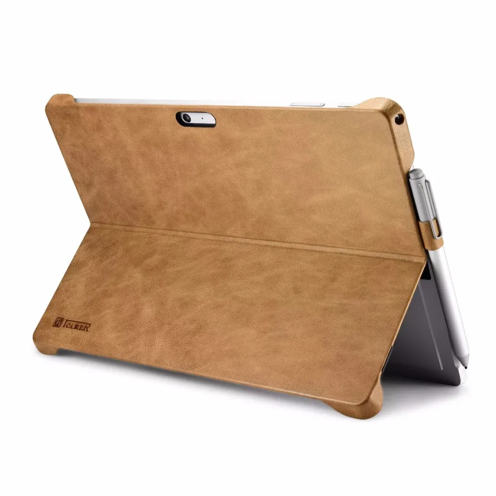 Icarer простой стильный чехол накладка из натуральной кожи для Surface Pro 4 5 6 7 8 Ретро