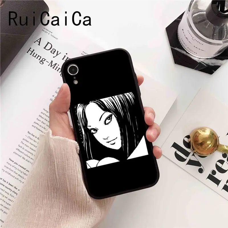 Ruicaica Мультяшные глаза Tomie Comic Красочный милый чехол для телефона iPhone X XS MAX 6 S 7 plus 8