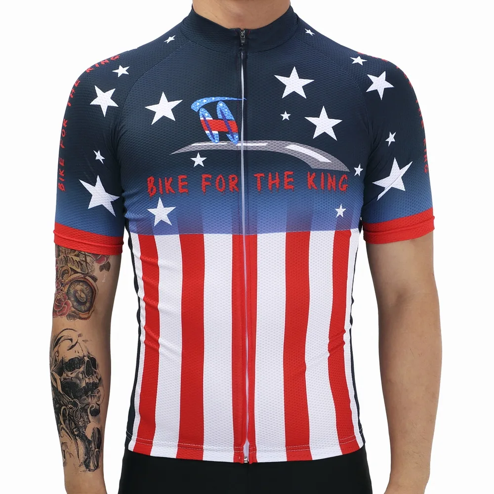2017 для мужчин KingStar узор футболка &quotВелоспорт&quot 100% полиэстер дышащие Roupa Ciclismo MTB