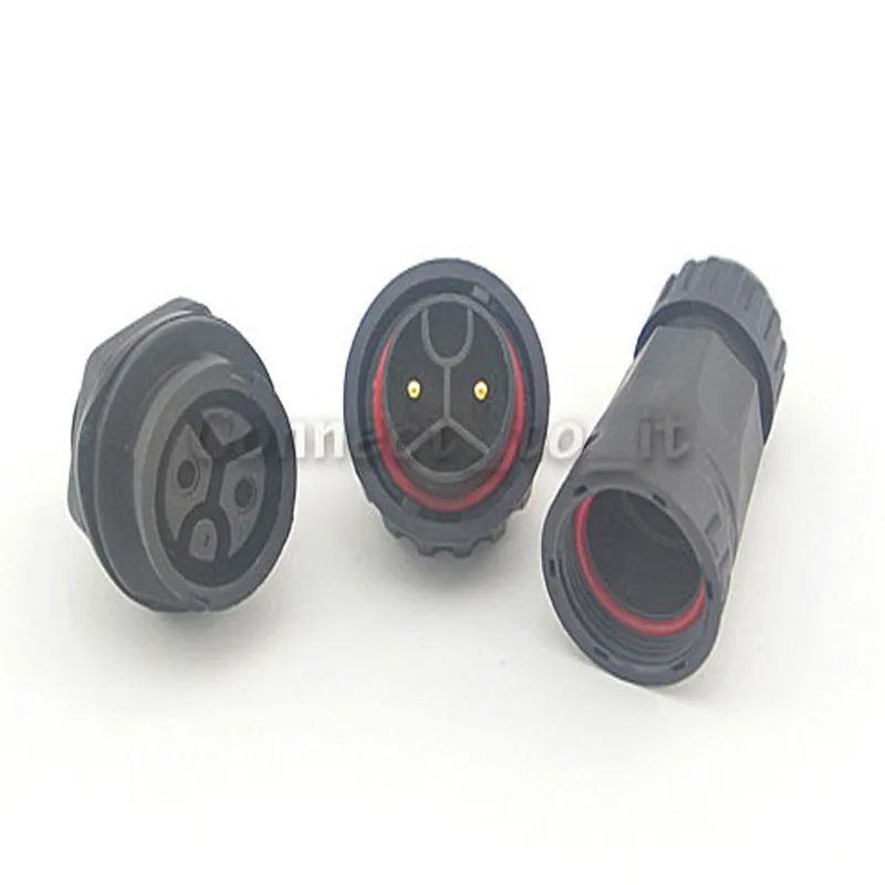 M22 2-контактный водонепроницаемый коннектор-адаптер с винтовым замком