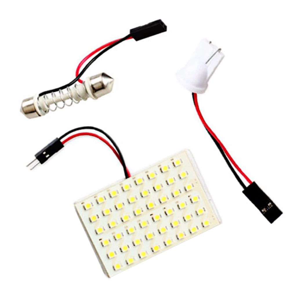 48 SMD 3528 12 Светодиодный Панель белый автомобиль для чтения карты лампа авто