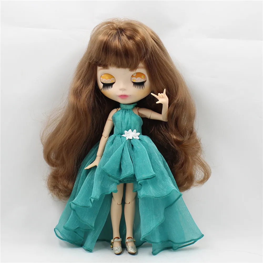 Blyth doll ледяное платье с цветами элегантная одежда
