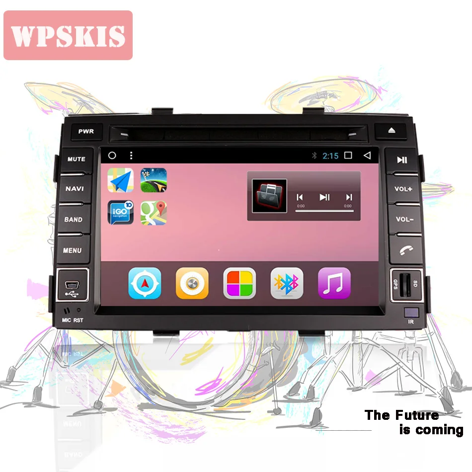 Автомобильный dvd-плеер для KIA Sorento 2009-2012 2Din 4 + 64 гб Android 9 0 GPS-навигация головное