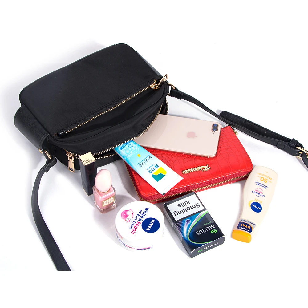 Women Fashion Shoulder Bag Casual Crossbody Small Messenger Bags Female Candy Colors Handbag Flap Lady Nylon Phone 3L11 | Багаж и сумки