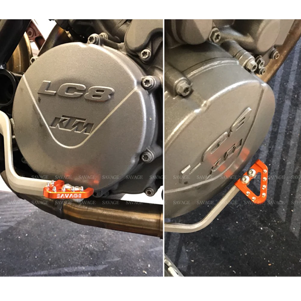 Рычаг переключения передач Peg и задняя педаль тормоза шаг пластина для KTM 690