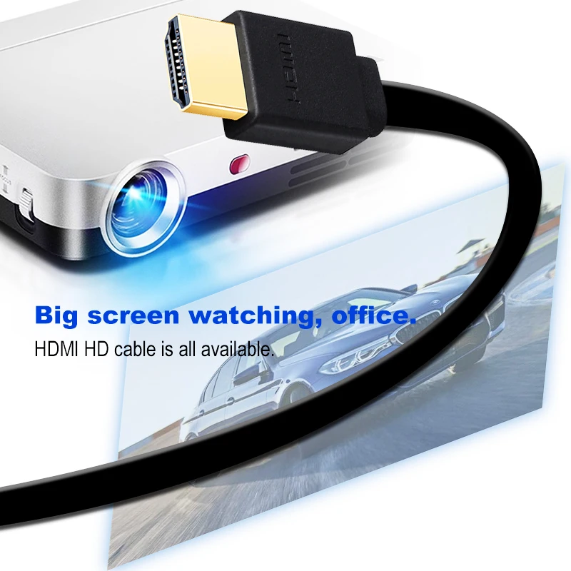 Shuliancable hdmi кабель плоский с позолоченным покрытием 2 0 сплиттер переключатель для