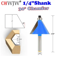1pc 14 shank 30 degree chamfer bevel edging router bit woodworking cutter woodworking bits chwjw 13905q