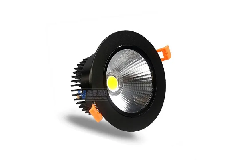 Встраиваемый светодиодный точесветильник светильник в черном корпусе 15 Вт 21 30