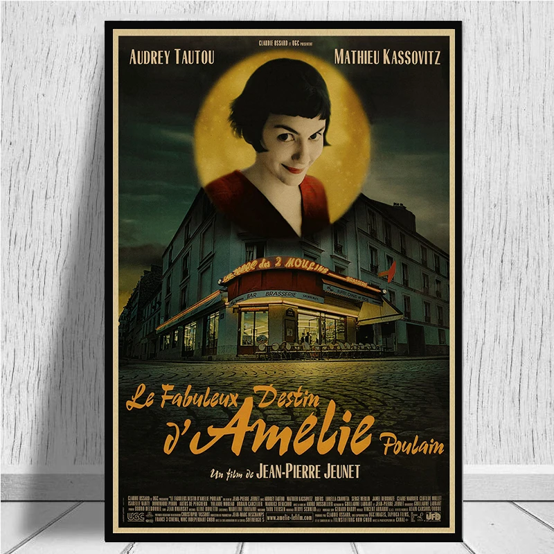 Классический ретро плакат Amelie с фильмом крафт-бумага настенная бумага