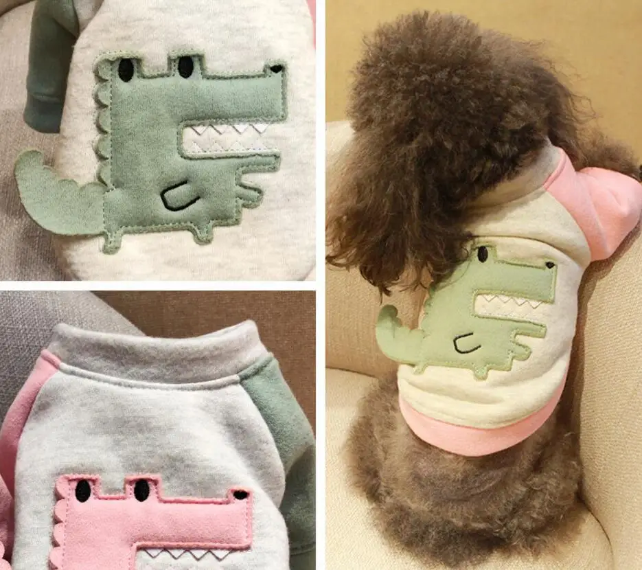 Новая весенняя Толстовка для собак Diansour Teddy Bichon Одежда для кошек для маленьких питомцев рубашка XS s m l xl