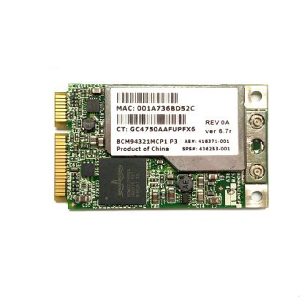 Сетевая WLAN Wi Fi карта Broadcom BCM94321MC BCM4321 DW1505 Mini PCI e 802 11 a/b/g/n 300 Мбит/с| |