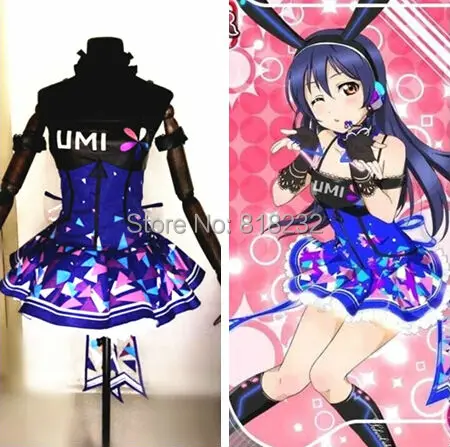 Love Live School Idol Project кибер видео игры Sonoda Umi светильник платье комбинация Униформа