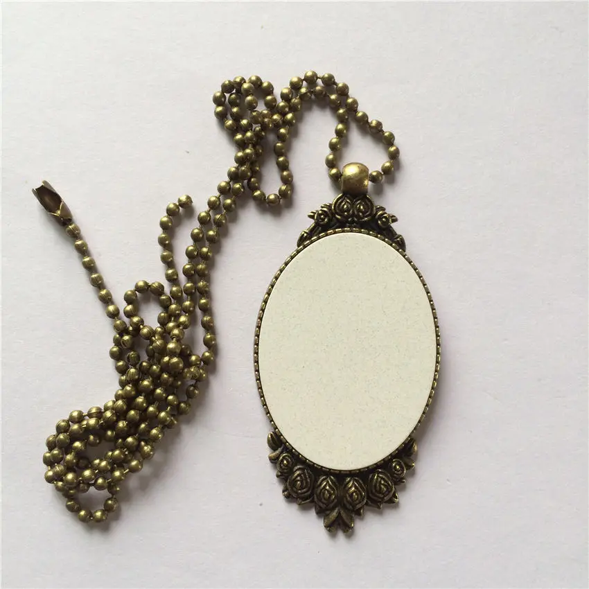 sublimation custom-made picture necklace pendant court style custom photos thermal transfer factory price 100pieces/lot M27 | Украшения и