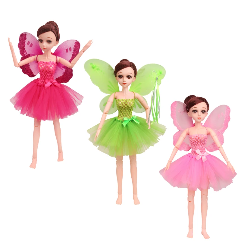Одежда для кукол BJD 60 см 1/3 платье феи юбка из марли эльф крылья дух волшебная