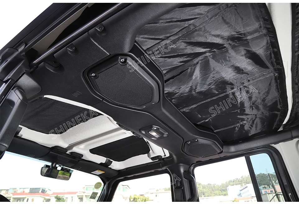 SHINEKA теплоизоляционная прокладка для Jeep Wrangler Sahara JL+ Hardtop хедлайнер кровельный изоляционный комплект для Jeep Wrangler JL